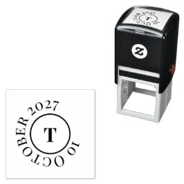 Anpassad Modern Monogram Redigerbar Självfärgande Stämpel