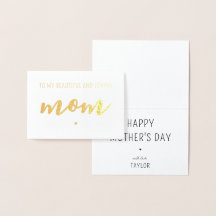 Anpassad Modern och Elegant Modern Foil Kort för M