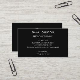 Anpassad modern professionell logotyp i svart och  visitkort