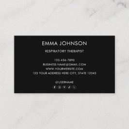 Anpassad modern professionell logotyp i svart och visitkort