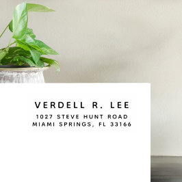 Anpassad Modern Returadress Rubber Frimärke Stämpel