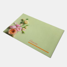 Anpassad Modern rosa & grön blommig