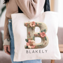 Anpassad monogram blomsterbroderieffekt bröllop