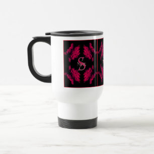 Anpassad Monogram Din Initial Namn Pion Floral Kon Resemugg