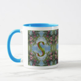 Anpassad Monogram Ditt Initial Namn Röda Äpplen Ko Mugg