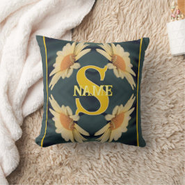 Anpassad Monogram Ditt Initial Namn Tusenskönhet K Kudde