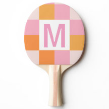 Anpassad monogram Elegant rosa geometriskt mönster