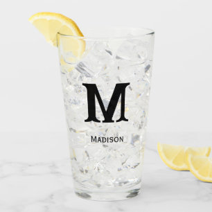 Anpassad monogram eller namn Ölglas Glaskopp