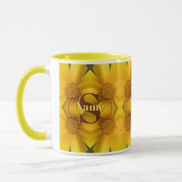Anpassad monogram initial bokstav namn tusenskönas mugg
