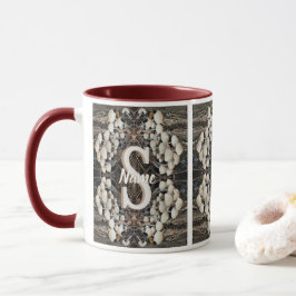 Anpassad monogram initial bokstav namn Vilda svamp Mugg