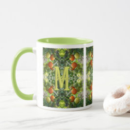 Anpassad monogram initial namn Körsbärstomater Mugg