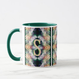 Anpassad monogram initial namn pion konst mugg