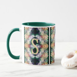 Anpassad monogram initial namn pion konst mugg