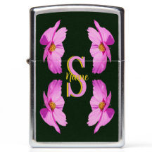 Anpassad monogram initial namn Rosa Kosmos