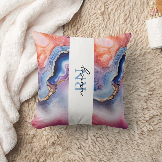 Anpassad monogram kudde (Filt)