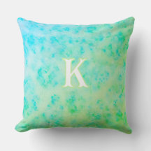 Anpassad monogram kustnära grunge texturerad akvar