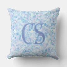 Anpassad monogram lila blomblad organisk form