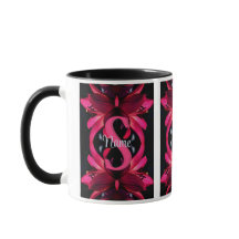 Anpassad monogram med din initiala Namn Lily Blomm