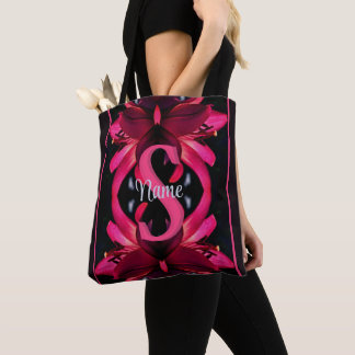 Anpassad monogram med din initiala namn lily bloms tygkasse