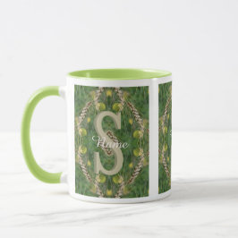 Anpassad monogram med din initiala namn natur kons mugg