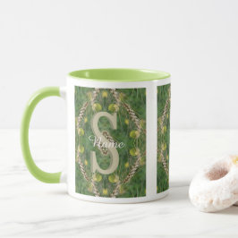 Anpassad monogram med din initiala namn natur kons mugg