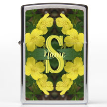 Anpassad monogram med din initiala namn pelargoniu