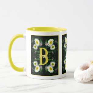Anpassad monogram med din initiala namn prydnad på mugg