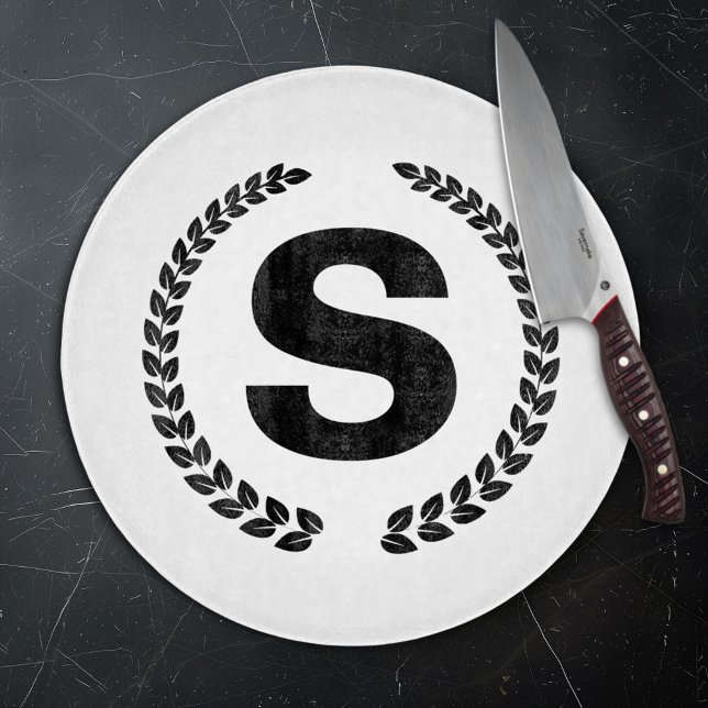 Anpassad monogram med lagerblad (Skapare uppladdad)