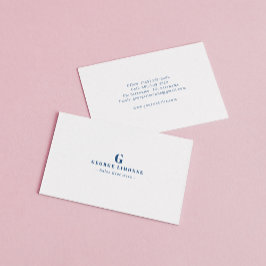 Anpassad Monogram Minimalistisk Modern Professione Visitkort