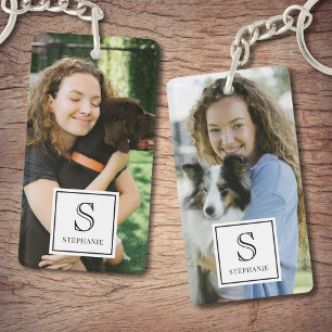 Anpassad monogram, namn och fototrenderad fotograf