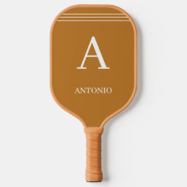 Anpassad monogram och namn Brun