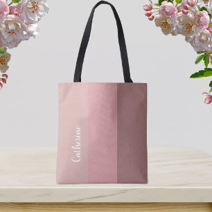 Anpassad monogram, rosa tri-ton, skrivstilstypogra tygkasse