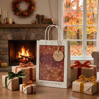 Anpassad monogram Russet Fawn Print