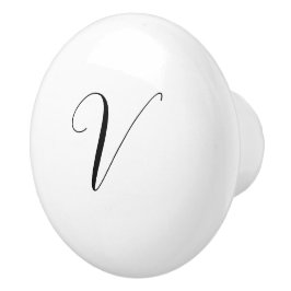Anpassad monogram skript initial knopp