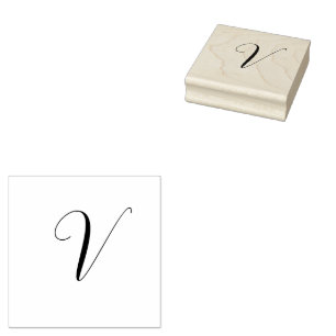 Anpassad monogram skript initial stämpel