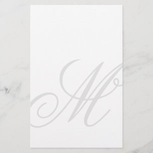 Anpassad monogram vattenstämpel brevpapper