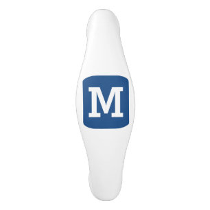 Anpassad monogrambokstav Din initial designerfärg Handtag