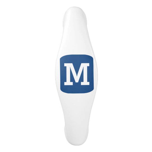 Anpassad monogrambokstav Din initial designerfärg Handtag (Framsidan)