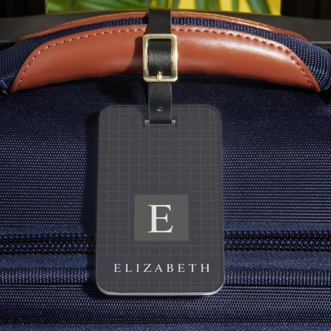 Anpassad Mörk blått svart, rund, kontrollerad Möns Bagagebricka (Framsida Insitu 2)