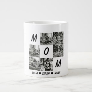 Anpassad morminnesbildskål: Personlig mor-dag Jumbo Mugg