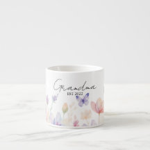 Anpassad Mormor Est. År - Blomma och Fjäril