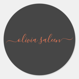 Anpassad morot och Nero-personlig Runt Klistermärke