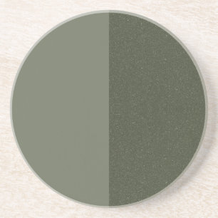Anpassad Mossgrön Half & Half Sandstens Coaster Underlägg