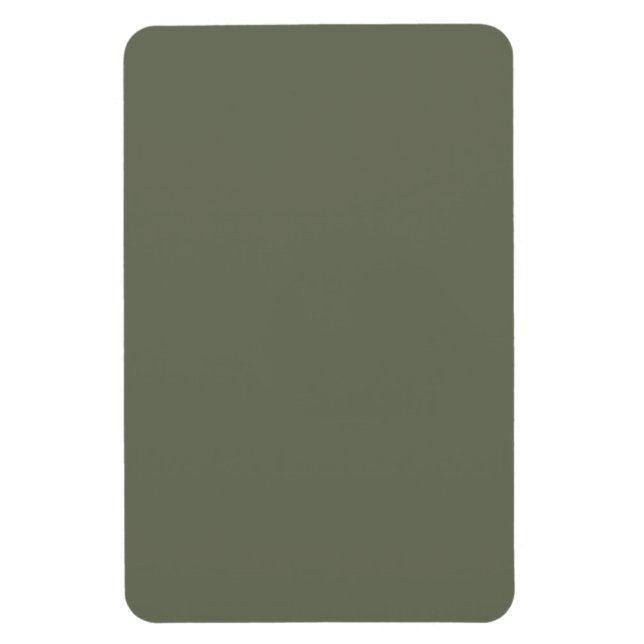 Anpassad Mossgrön Minimalistisk Flexibel Fotomagne Magnet (Vertikal)