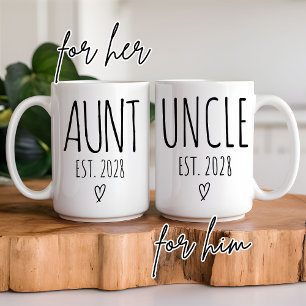 Anpassad Moster & Morbror/Moster och Farbror-mugg, Kaffemugg