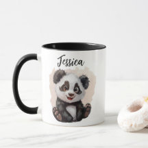 Anpassad Mug Panda – Custom Panda Kaffe Mugg