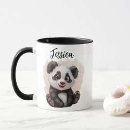 Anpassad Mug Panda – Custom Panda Kaffe Mugg