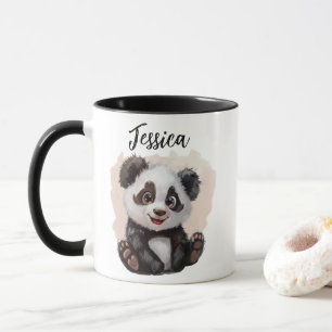 Anpassad Mug Panda – Custom Panda Kaffe Mugg