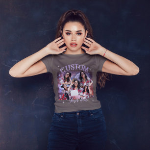 Anpassad Multi Foto, Retro Vintage Bootleg För Kär T Shirt
