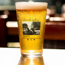 Anpassad musik & sångfoto glaskopp